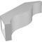 Ekena Millwork 5 1/2-in. W x 22-in. D x 22-in. H Funston Architectural Grade PVC Knee Brace BRCP055X22X22FST - alternate 3